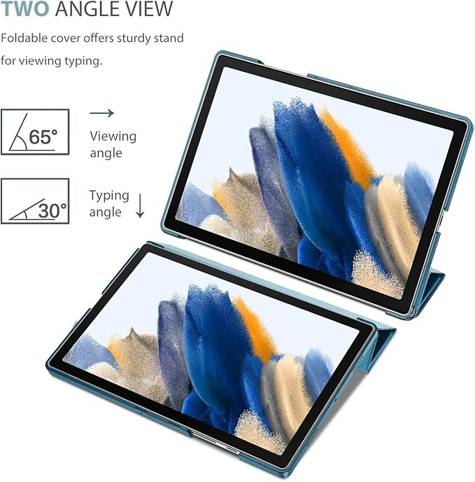 ProCase Smart Case for Galaxy Tab A8 10.5 Slim Stand Hard Back Shell Protective Smart Cover Case for Galaxy Tab A8 10.5 Inch 2022 SM-X200 X205 X207 -Black