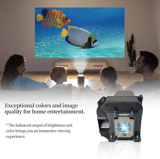 SORNEICDR ELP LP60 Replacement Projector Lamp Bulb Compatible with Epson PowerLite 420 425W 905 92 93 95 96W 1835 430 435W 915W D6150 Projector Lamp Bulb Replacement, with Housing
