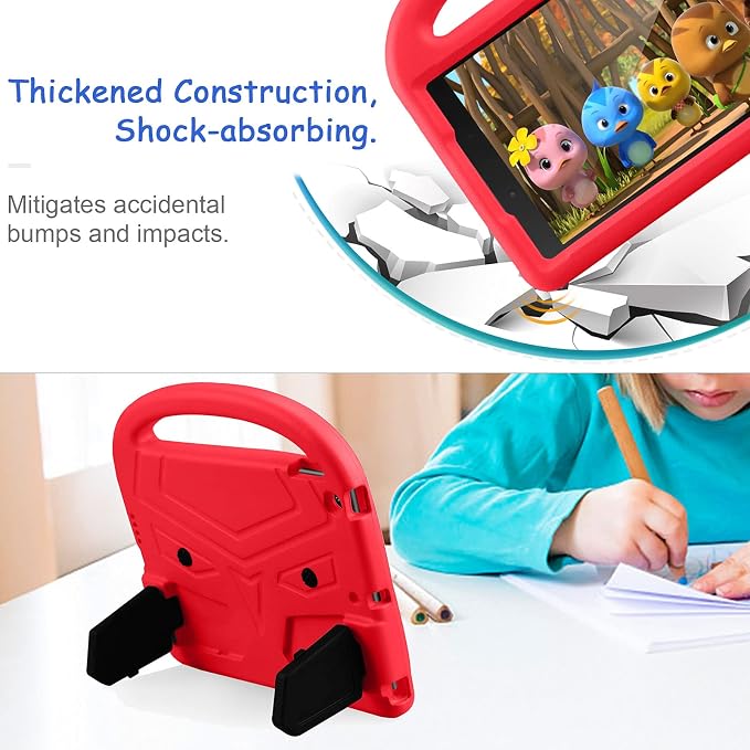 Kids Case for Samsung Galaxy Tab A 8.0 (2019) SM-T290/SM-T295 Techcircle Kid Child Safe Shock Proof EVA Rugged Protective Handle Stand Case for Galaxy Tab A 8.0 SM-T290/SM-T295 Tablet Black