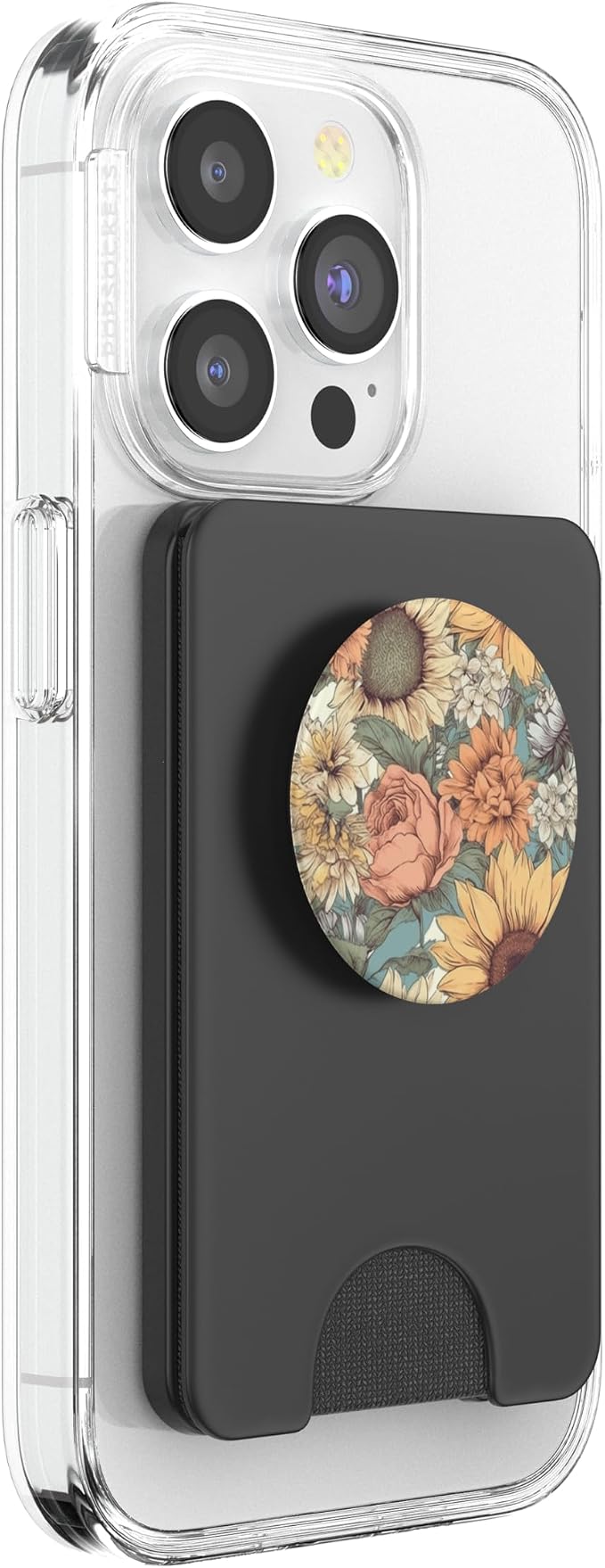 Sunflower Floral Wildflowers Pattern Graphic PopSockets PopGrip for MagSafe