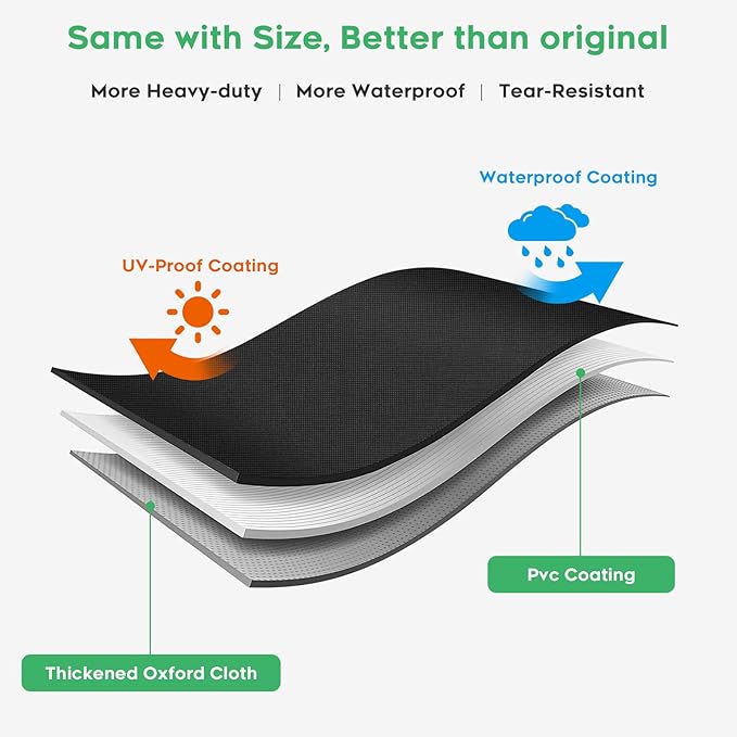 EZ-DONGTENG Grill Cover fit for Weber Slate 30" Rust-Resistant Griddle, Heavy-Duty 600D Waterproof Cover for 3400119 Weber Slate 30 inch Flat Top Griddle Grill Cover