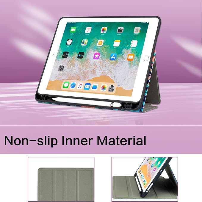 Vimorco for iPad Air 3rd Generation Case Leather iPad Pro 10.5 inch Cover | for iPad 9th/8th/7th Generation Case 10.2 Inch with Pocket&ampPencil Holder&ampHand Strap&ampMulti-Angle Animal Party