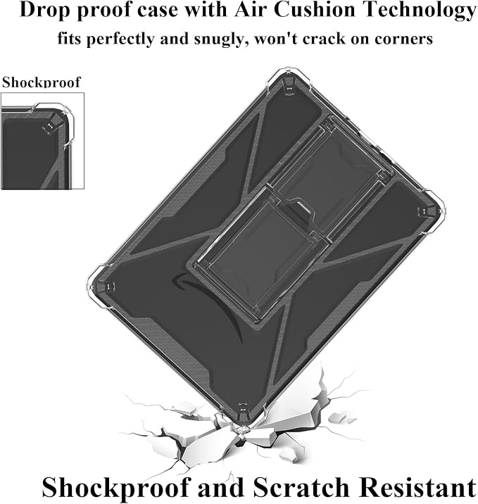 Clear Case for All-New Amazon Kindle Fire Max 11 Tablet (13th Generation 2023 Release) 11 Slim Lightweight Shell Transparent Soft TPU Back Shockproof Crystal Reinforced Corner Cover Clear