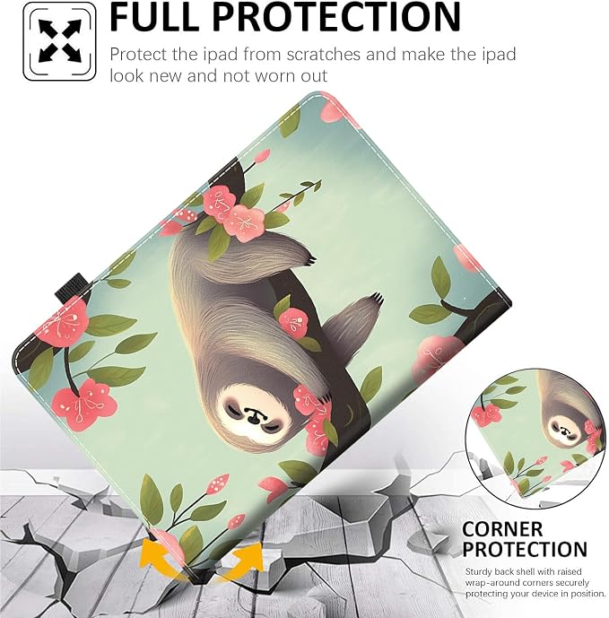 Case for All-New Amazon Fire HD 10 and 10 Plus Tablet (13th/11th Generation 2023/2021 Release) 10.1 - Slim Fit Standing Cover with Auto Sleep/Wake，Wolf
