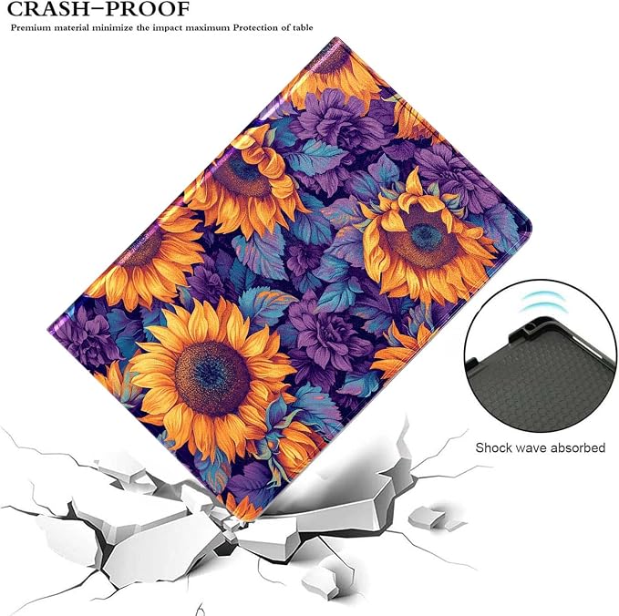 Case for iPad 9th/8th/7th Generation (2021/2020/2019) 10.2-inchSlim PU Leather Cover Adjustable Stand Auto Wake/SleepAurora Over Mountains