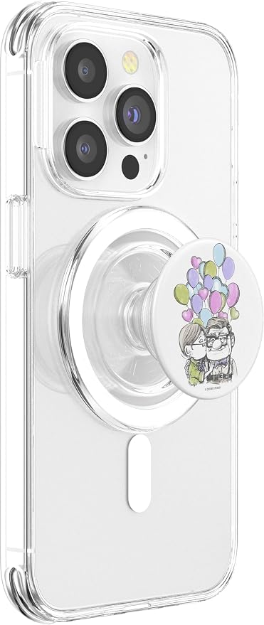 Disney Pixar Up Carl Ellie Kiss with Balloons PopSockets Adhesive PopGrip