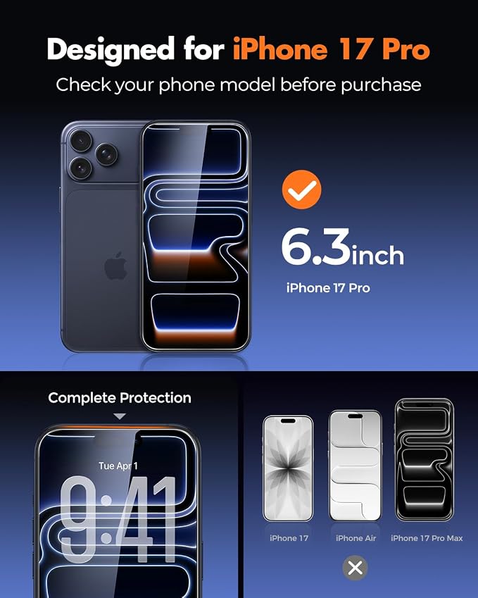 UNBREAKcable 4-Pack iPhone 15 Screen Protector 9H Hardness | 9H tempered glass | 99.99% HD clarity | Double Shatterproof|alignment frame easy install | case-friendly