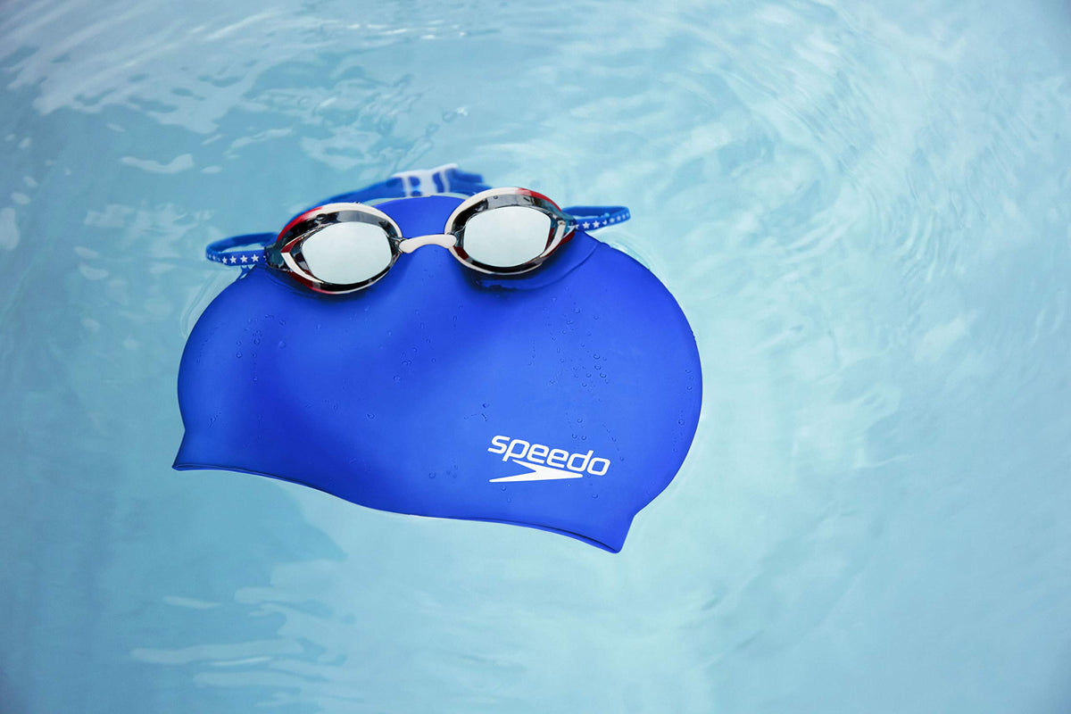 Speedo Unisex-Adult Swim Cap Silicone,(Pack of 2)