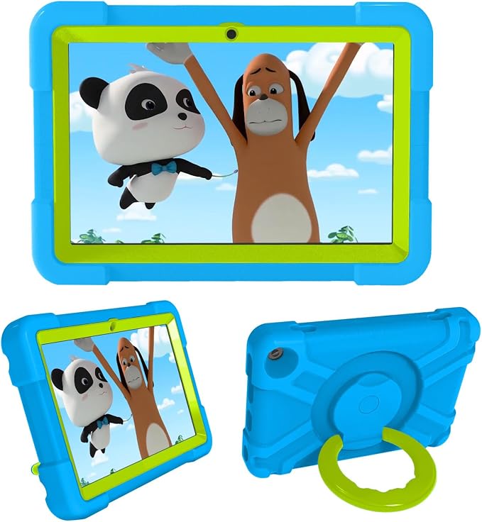 AKABEILA Compatible with Amazon Fire HD 8 2020/2022 Tablet Case，Rugged Kids Case with Stand Lightweight Shockproof Kids Friendly Tablet Cover Black