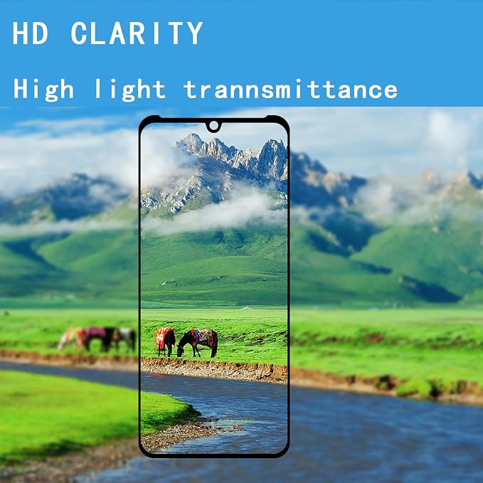 [4 Pack] Tempered Glass Screen Protector for LG Velvet | Tempered Glass Scratch Resistant Easy-Install Bubble Free Anti-Fingerprint