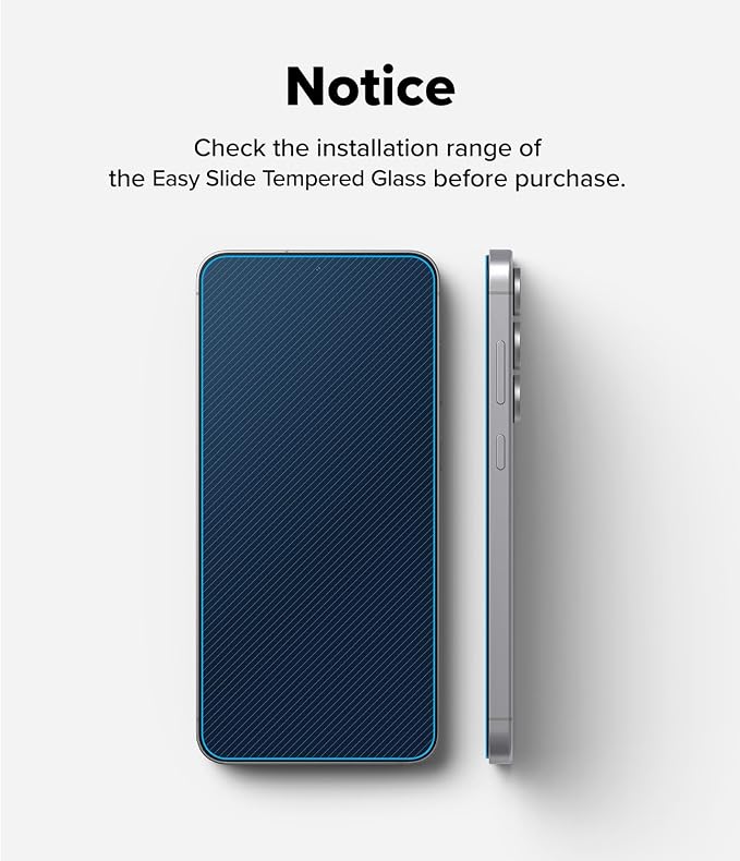 Ringke for Samsung Galaxy A35 5G Screen Protector [Easy Slide 2 Pack] | Easy Installation with Alignment Tool Case Friendly Premium 9H Hardness Tempered Glass