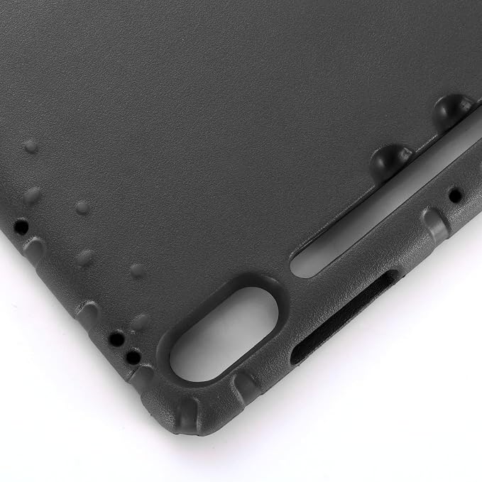 Kids Case for Samsung Galaxy Tab S10 FE Plus 13.1 (2025) Techcircle Handle Stand Light EVA Foam Bumper Protective Rugged Drop Protection Child Proof Cover Black