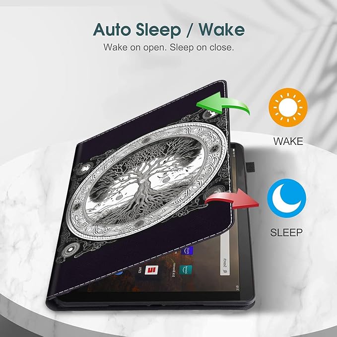 Case for Amazon Fire Max 11 Tablet (13th Generation 2023 Release) Multi-Angle Smart Stand Cover Auto Sleep/Wake for Fire 11 Max Tablet，African American Women Inspirational Quotes