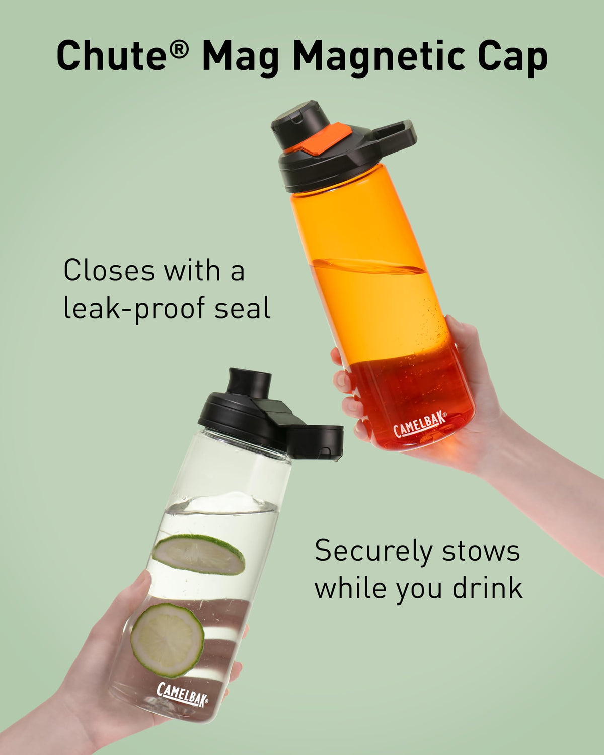 CamelBak Chute Mag Water Bottle with Magnetic Leak‑Resistant Cap, Lightweight Tritan Design for Everyday Hydration, 25oz, Oxford