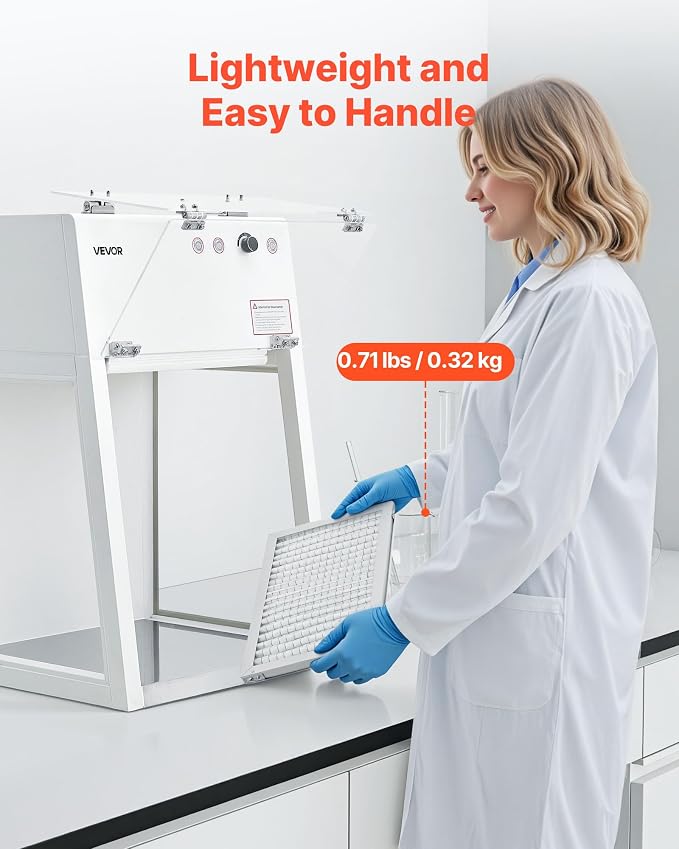VEVOR Lab Fume Hood Filter, 14.06 x 8.74 x 0.83 in, 5 Pieces Replacement