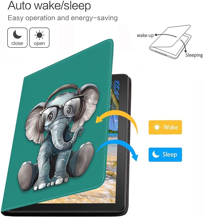 for iPad mini 7 (A17 Pro) 2024 Case/iPad mini 6 2021 Case Adjustable Stand Auto Wake/Sleep Smart Leather Cover for iPad mini 7th/6th Generation 8.3 Inch Sloth
