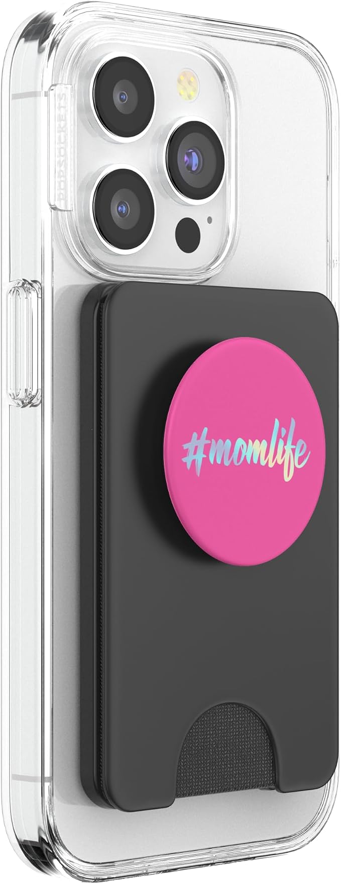 Rainbow #momlife Mom Life Pink PopSockets Adhesive PopGrip