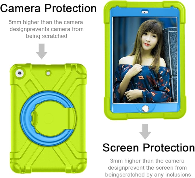 AKABEILA Compatible with Amazon Fire HD 8 2020/2022 Tablet Case，Rugged Kids Case with Stand Lightweight Shockproof Kids Friendly Tablet Cover Black