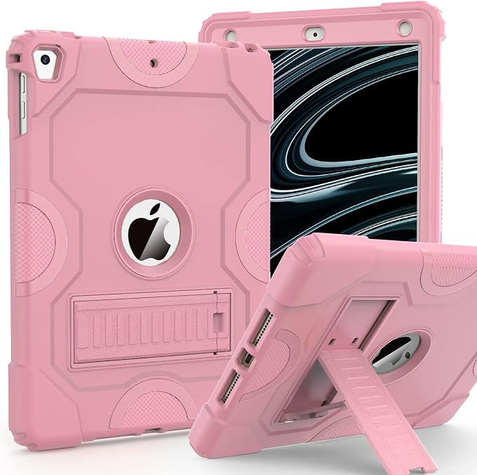 ZoneFoker Case for iPad 6th/5th Generation (9.7 Inch 2018/2017 Model) iPad Air 2 / 1st iPad Pro 9.7 Heavy Duty Shockproof Rugged Protective Case Alpine Green