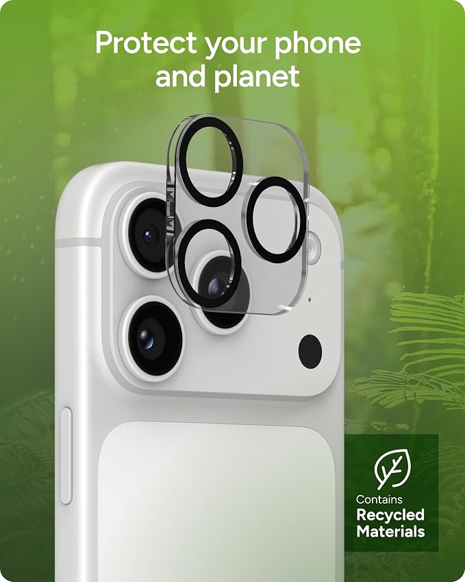 ZAGG Glass+ Screen &amp Camera Lens Protection for iPhone 17 Pro Max - Impact &amp Shatter Protection Full Coverage Scratch &amp Smudge-Resistant Tempered Glass Anti-Reflective Camera Lens Protec