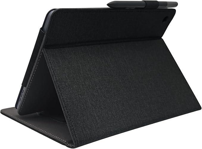 Hand Strap Case for 10.1 TCL TAB 10 Gen 4 (Model: 8483A) Tablet PU Leather Bidirectional Multi-Angle Stand Cover with Auto Sleep &amp Wake/Elastic Pen Holder (Black)