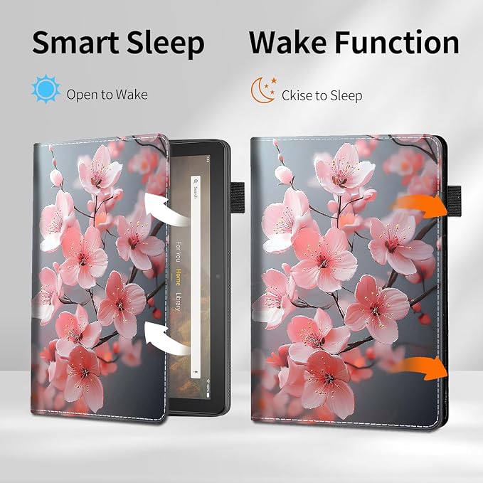 Case for Amazon Kindle Fire Max 11 Tablet (13th Generation 2023 Release) - Slim Fit Standing Cover with Auto Sleep/Wake for All-New Fire 11 Max Tablet Peach Blossom
