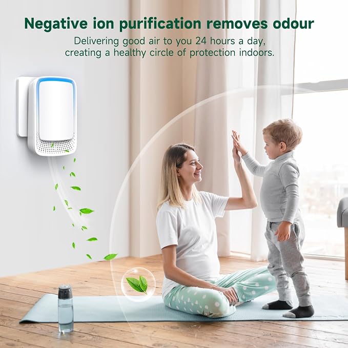 Air Ionizers for Home, Negative Ion Generator, Quiet Air Freshener for Bedroom