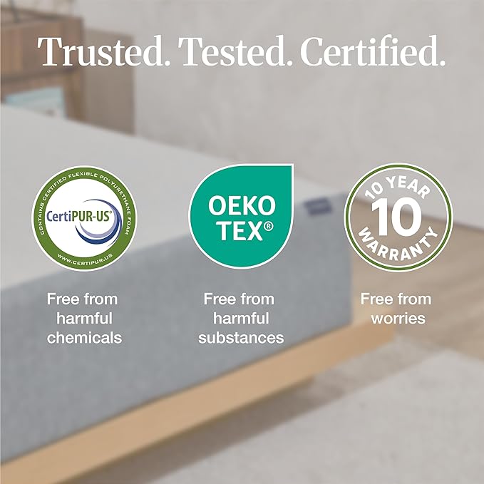 LIFEMENT Basic King Graphite Infused Memory Foam Mattress in a Box | Medium Firm Bed, Fiberglass Free, CertiPUR-US & Oeko-TEX Certified Foam, Cooling Pressure Relief Comfort, 6 Inch