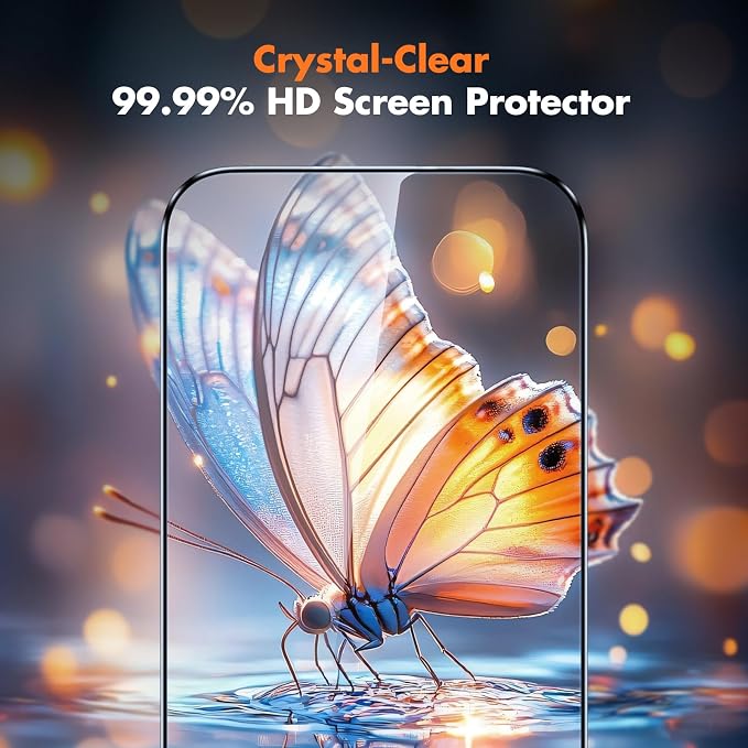 UNBREAKcable 3-Pack Screen Protector for iPhone 15 Double Shatterproof Tempered Glass [Easy Installation Frame] [99.99% HD Clear] [9H Hardness] [Full Coverage] [Case Friendly] for Apple 15 6.1 inch