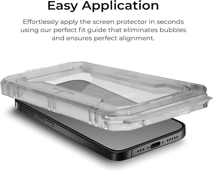 Kings Loot EverShield Screen Protector for iPhone 17 Pro | Premium 2-Pack Tempered Glass | Bubble-Free Alignment Applicator | Anti-Glare Ultra-Clear Protection | Reinforced Edge Defense