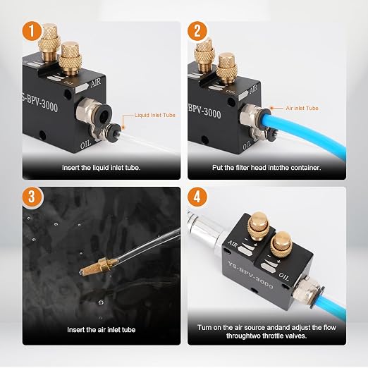 1/4" Coolant Mister with Magnet Base, CNC Cooling Spray