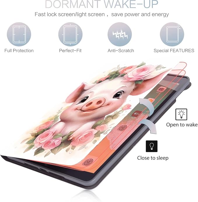 Case for iPad (A16) 11th Generation 11 Inch (2025) for iPad 10th Generation 10.9 Inch (2022) Slim Folding Stand Cover with Auto Wake/Sleep Watercolor Sea Turtle