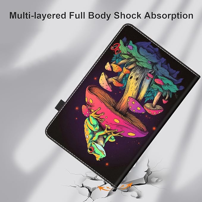 Case for Amazon Kindle Fire Max 11 Case (13th Gen 2023 Release) 11，Slim Fit Foldable Standing Cover Case with Auto Sleep/Wake for Fire 11 Max Tablet，Skull and Fire