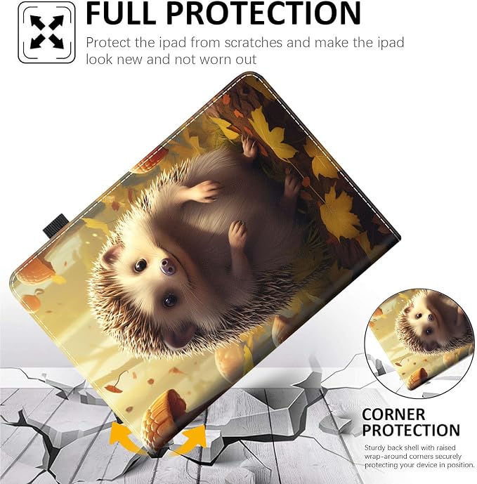Case for All-New Amazon Fire HD 10 and 10 Plus Tablet (13th/11th Generation 2023/2021 Release) 10.1 Multi-Angle Smart Stand Cover Auto Sleep/Wake Skull and Fire