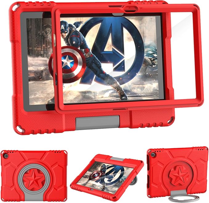 Kids case for 10 inch Tablet Lightweight Shockproof Case with Screen Protector Handle StandBlack