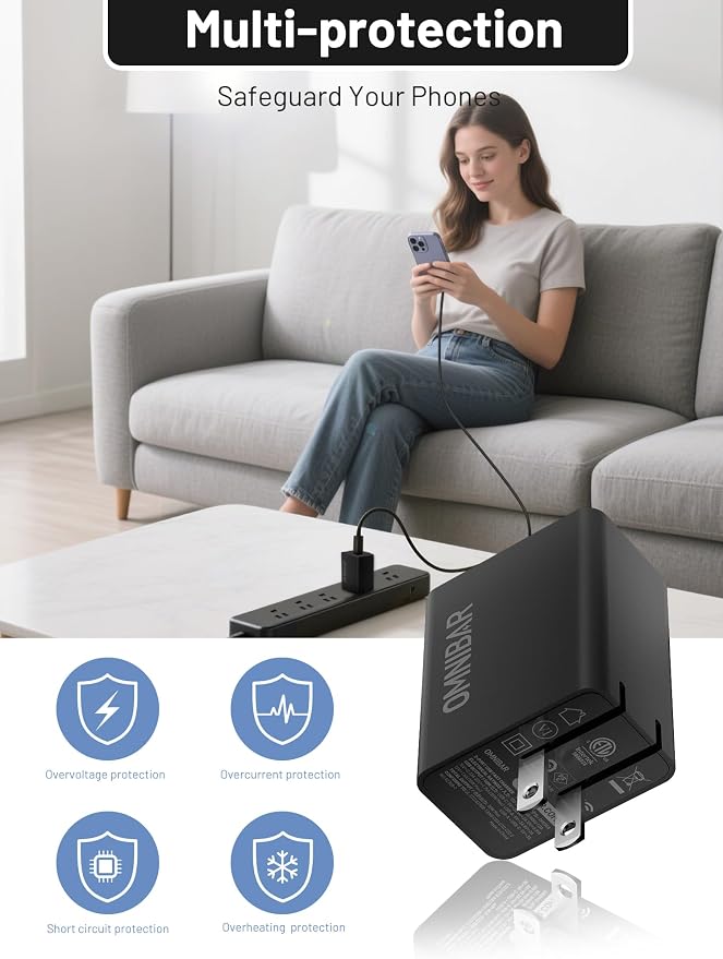 140W USB C Charger 4-Port GaN PD3.1 PPS Fast Charger Power Adapter | Foldable Plug Travel Essential for MacBook Pro/Air Laptop iPhone 17/16/15 Pro Max Galaxy S26/S25 Ultra iPad Steam Deck