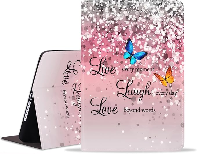 Case for Samsung Galaxy Tab S10 Lite/ S10 FE/ S9 FE 5G 10.9 Inch/ S9 11 Inch - Slim PU Leather Folding Stand Folio Cover with Auto Sleep/Wake American Flag &amp Bullets