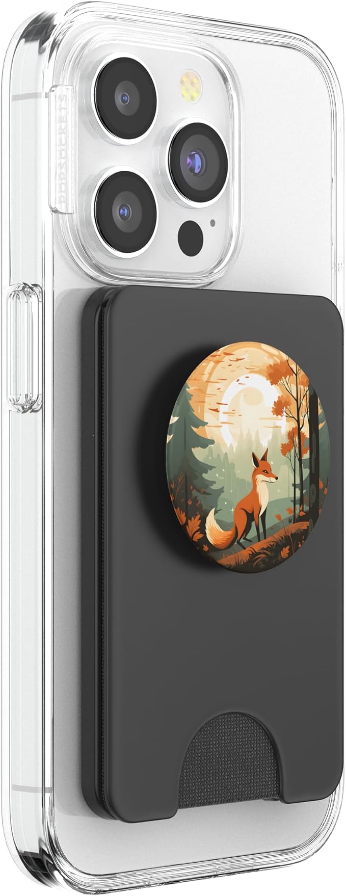 Retro Fox in an Autumn Forest PopSockets Adhesive PopGrip