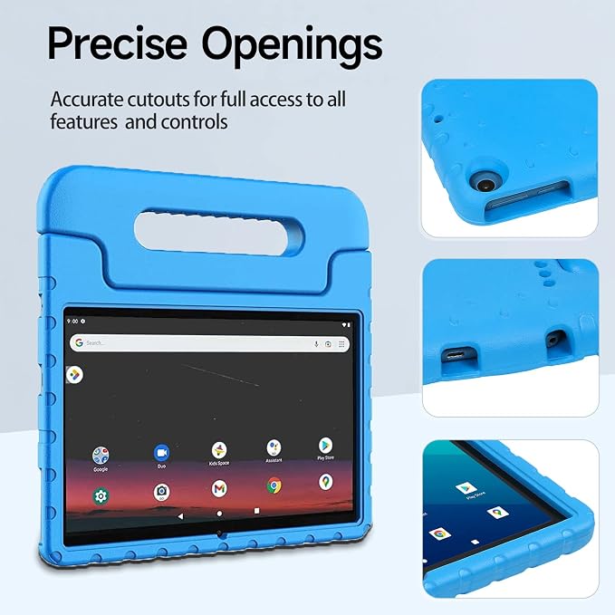 Kids Case for Onn 10.1 2022 Gen3 ShockproofHandle StandBlue | Kid‑friendlyLight Weight Shock Proof Cover CASE for Walmart Onn 10.1 Gen 3 tablet 2022 ReleaseModel:100071485
