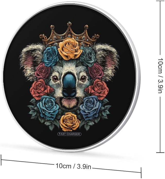 Funny Koala with Garland Wireless Charger Portable Charging Pad | LightweightAll Smartphone