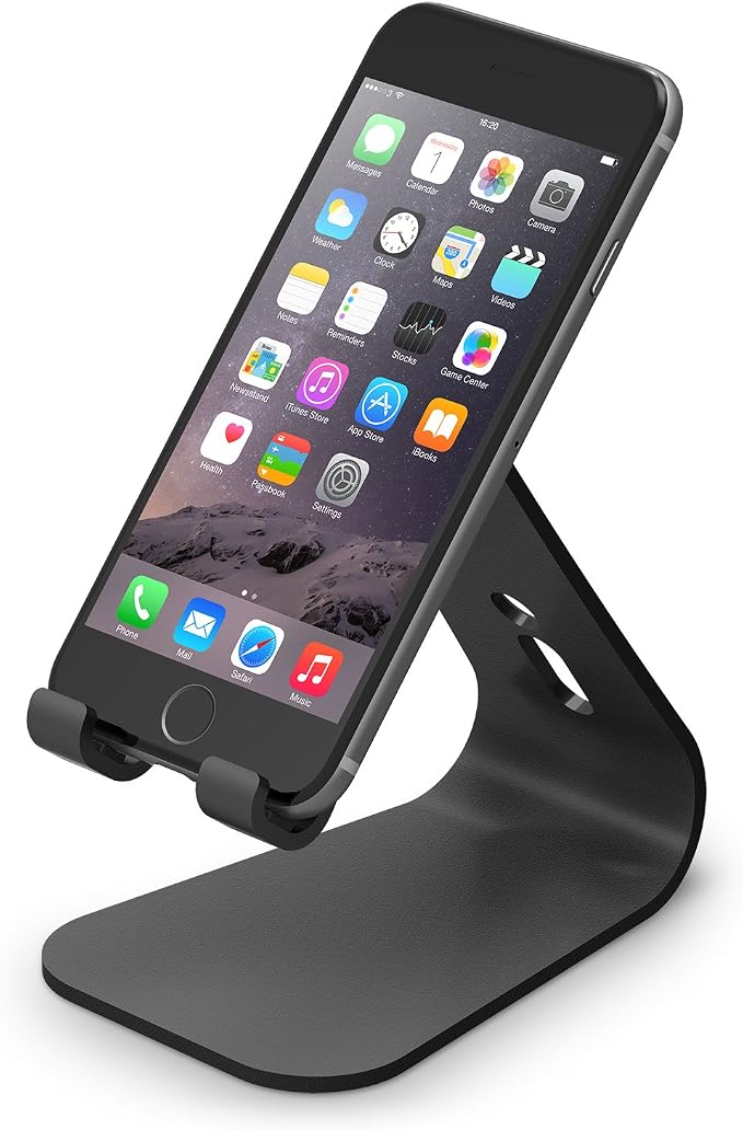 elago M2 Stand for All iPhones and Galaxy Smartphones (Angled Support for FaceTime) (Black)