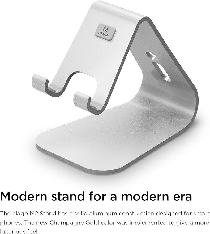 elago M2 Stand for All iPhones and Galaxy Smartphones (Angled Support for FaceTime) (Black)