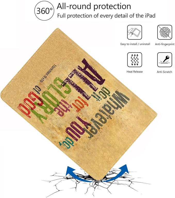 for iPad Mini 6 2021 Case Protective Leather Case Adjustable Stand Auto Wake/Sleep Smart Case for iPad Mini 6th Generation 8.3 Inch - Bible Verse Jeremiah 29:11