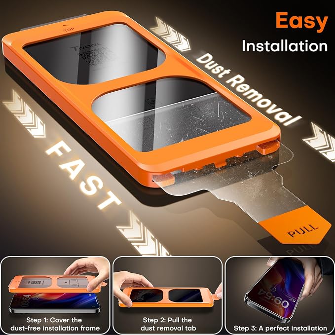 TOCOL for Pixel 2026 Screen Protector Clear | Easy Installation Bubble-Free 9H+ Tempered Glass 11FT Military Grade Shatterproof Anti-Scratch Case Friendly HD 2 Pack