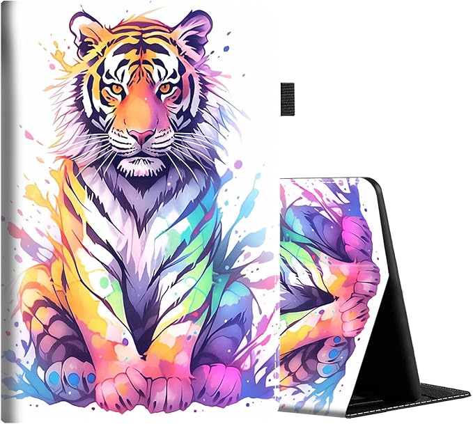 Case for All-New Amazon Fire HD 10 and 10 Plus Tablet (13th/11th Generation 2023/2021 Release) 10.1 Multi-Angle Smart Stand Cover Auto Sleep/Wake Skull and Fire
