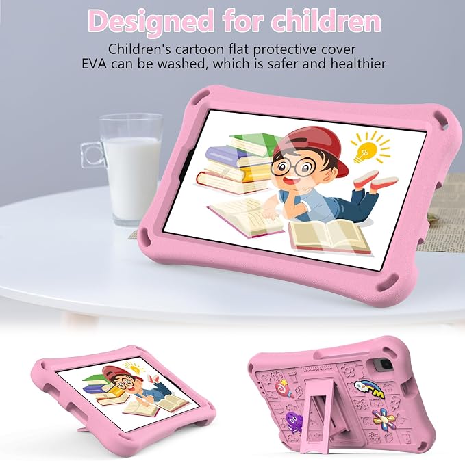 Case for iPad 10.2 Inch 2021/2020/2019/ iPad Pro 10.5 Inch/Air 3rd Gen (2019) Shoulder Strap Kickstand Children Friendly Anti-Scratch Shockproof Case Lightpurple