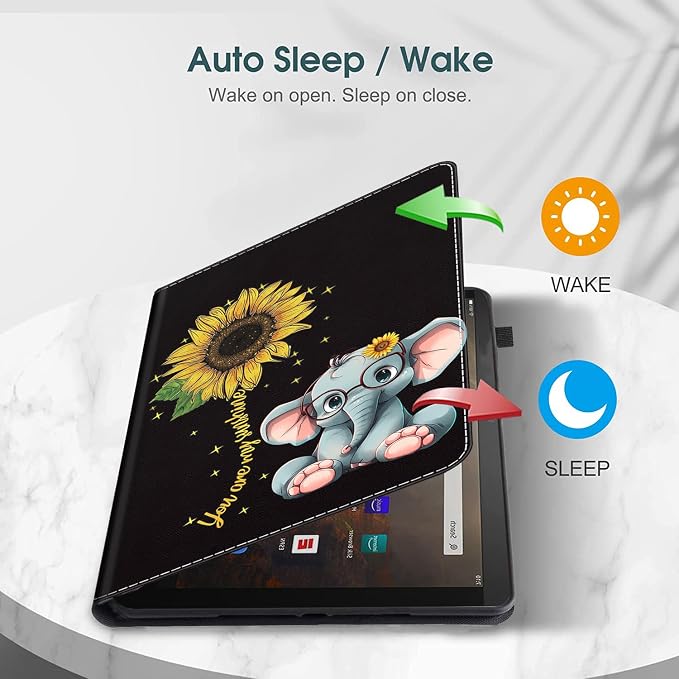 Case for Amazon Fire Max 11 Tablet (13th Generation 2023 Release) Multi-Angle Smart Stand Cover Auto Sleep/Wake for Fire 11 Max Tablet，African American Women Inspirational Quotes