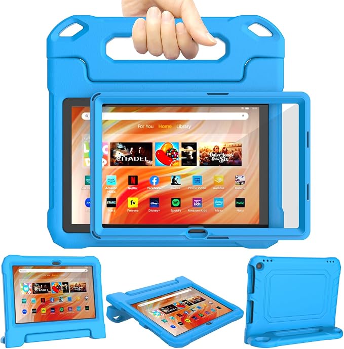 DJ&ampRPPQ Kids CaseEVA Strong Anti Drop is Suitable for 10 inch Tablet. Not Compatible with Ipad 10in Tablet Black