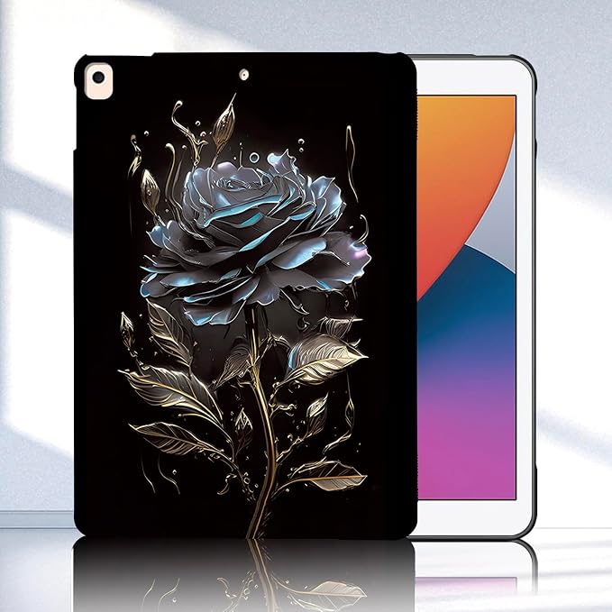 Dteck for iPad Air 3rd Gen (2019) / iPad Pro (2017) Case 10.5 Shockproof Protective Case with Kickstand Hard Plastic Shell 3-Layer Protection Drop Proof Sturdy Rugged Tablet Cover (Aqua+Rose)