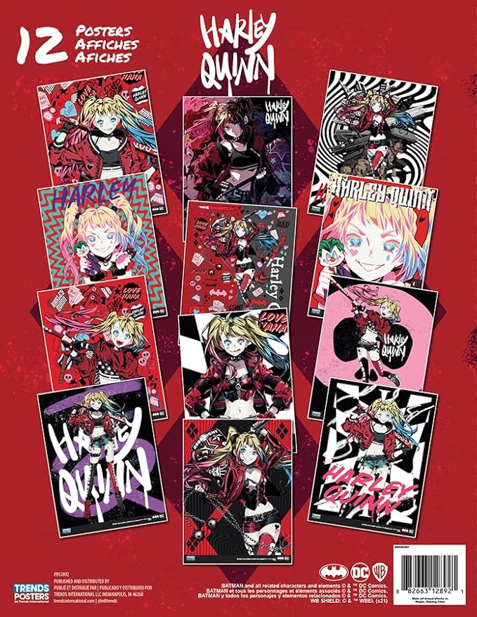Poster Book - DC Comics - Harley Quinn Anime Poster Book